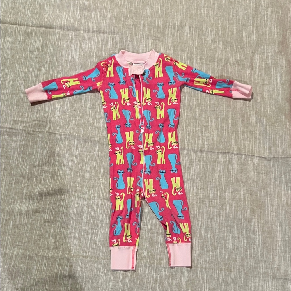 Hanna Anderson one pice size 9-18m 70cm cat print